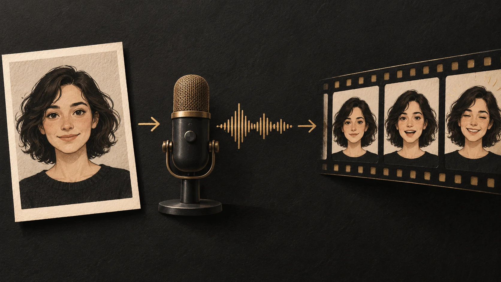 Ein Foto mit deinem eigenen Audio sprechen lassen: Anleitung