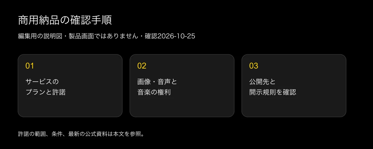 AI口パク動画は商用利用できる?プラン別の権利