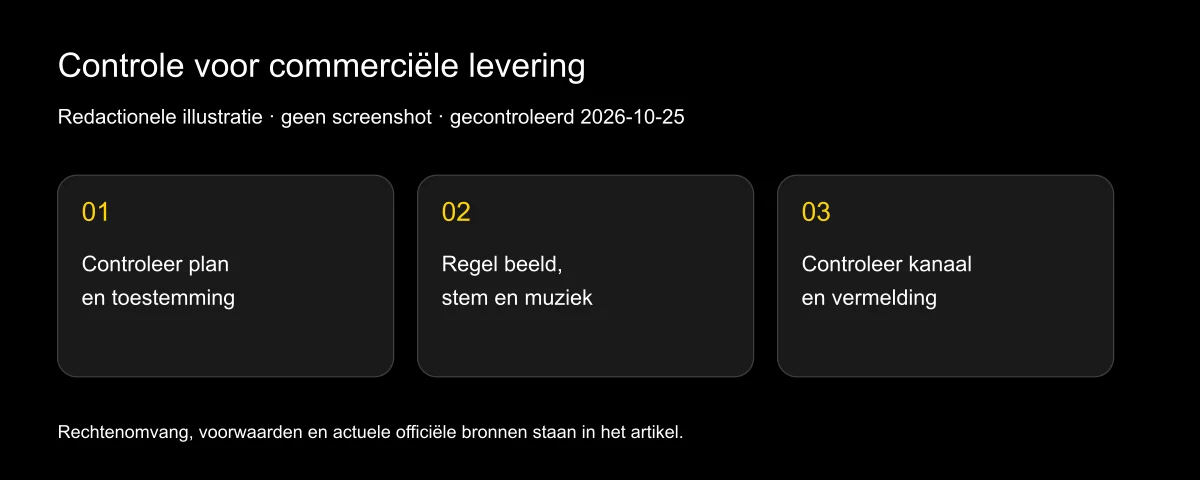 Mag ik AI-lipsynchronisatievideo’s commercieel gebruiken?