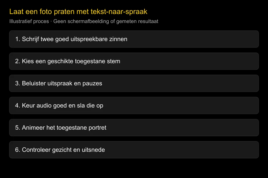 Laat een foto praten met tekst-naar-spraak: zonder microfoon