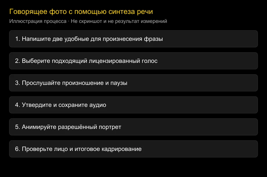 Как заставить фото говорить с помощью синтеза речи: без микрофона