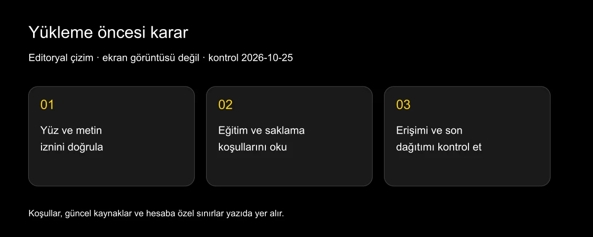 Yüz fotoğrafını AI aracına yüklemek güvenli mi?