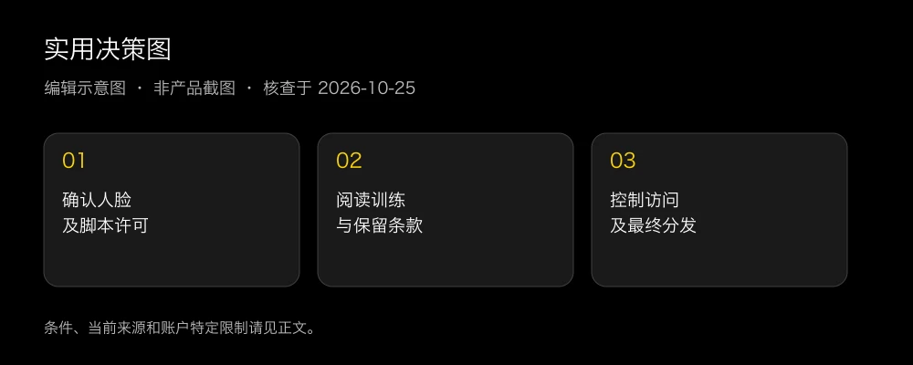 上传前决策图:使用许可、文档载明的数据处理和受控交付